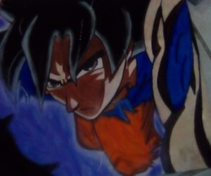 Drawing Goku mode ultra insting